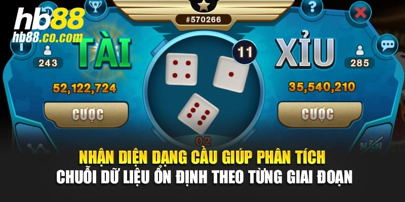 Nhận diện dạng cầu giúp phân tích chuỗi dữ liệu ổn định theo từng giai đoạn